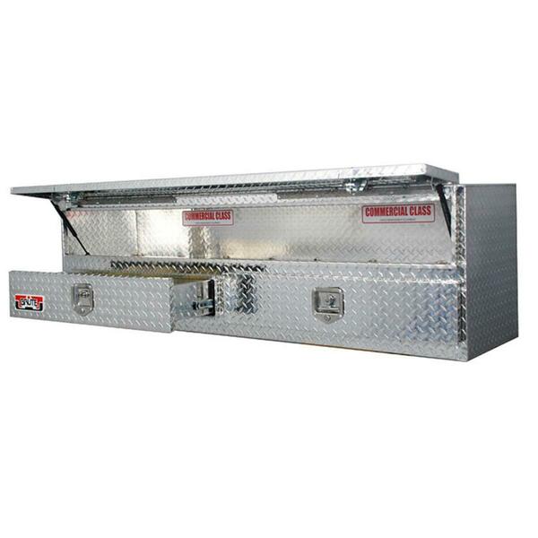 Unique Truck Accessories 72 in. High Capacity Stake Bed Contractor Top Sider with 2 Bottom Drawers UNITB400-72-BD